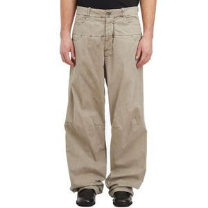 MASNADA Men's Wide Leg Cargo Pants Men Beige